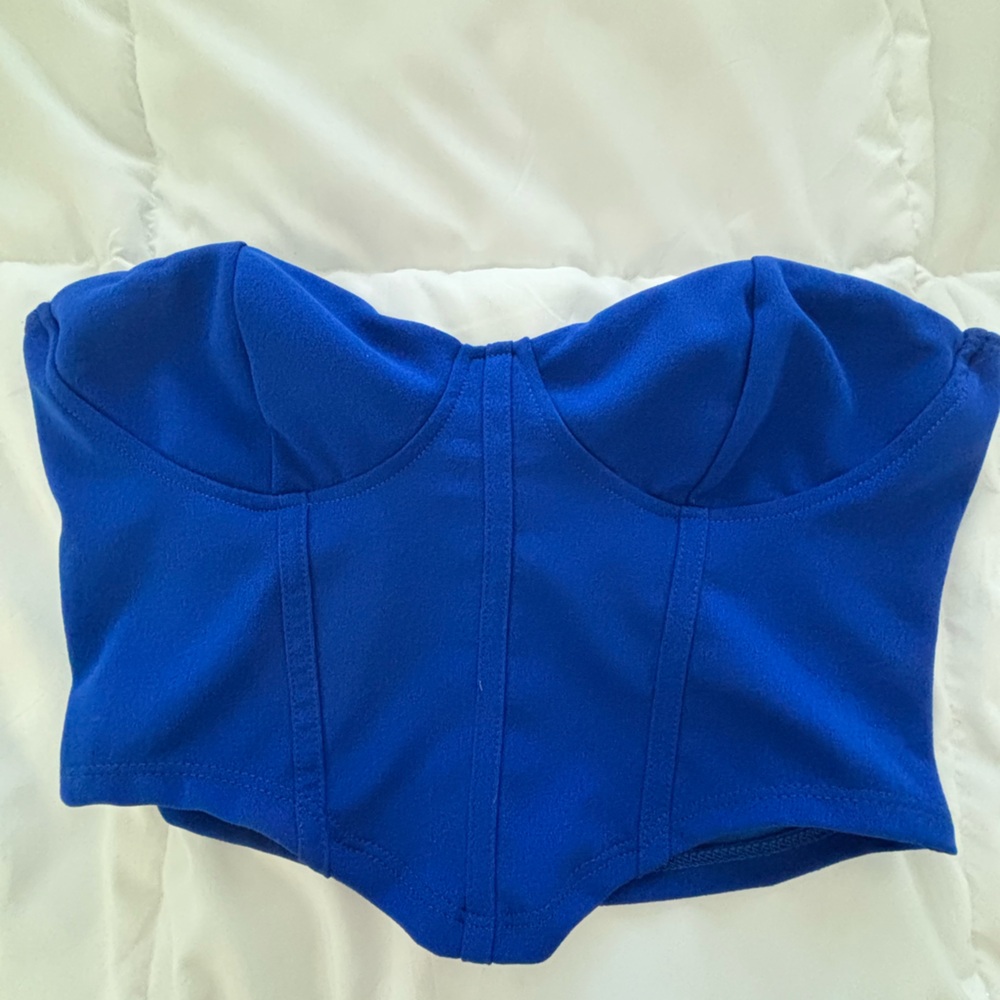 Vibrant Blue Corset Top
